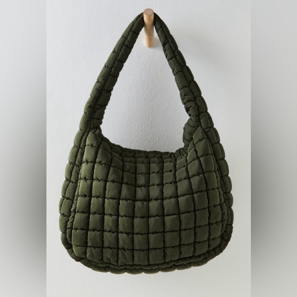 Free People Movement ~ Quilted Carryall Bag ~ Army Green ~ * NWT - Picture 5 of 9